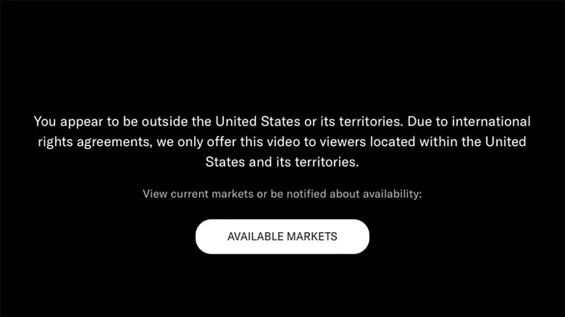 På grunn av internasjonale rettighetsavtaler tilbyr vi denne videoen bare innenfor USA.