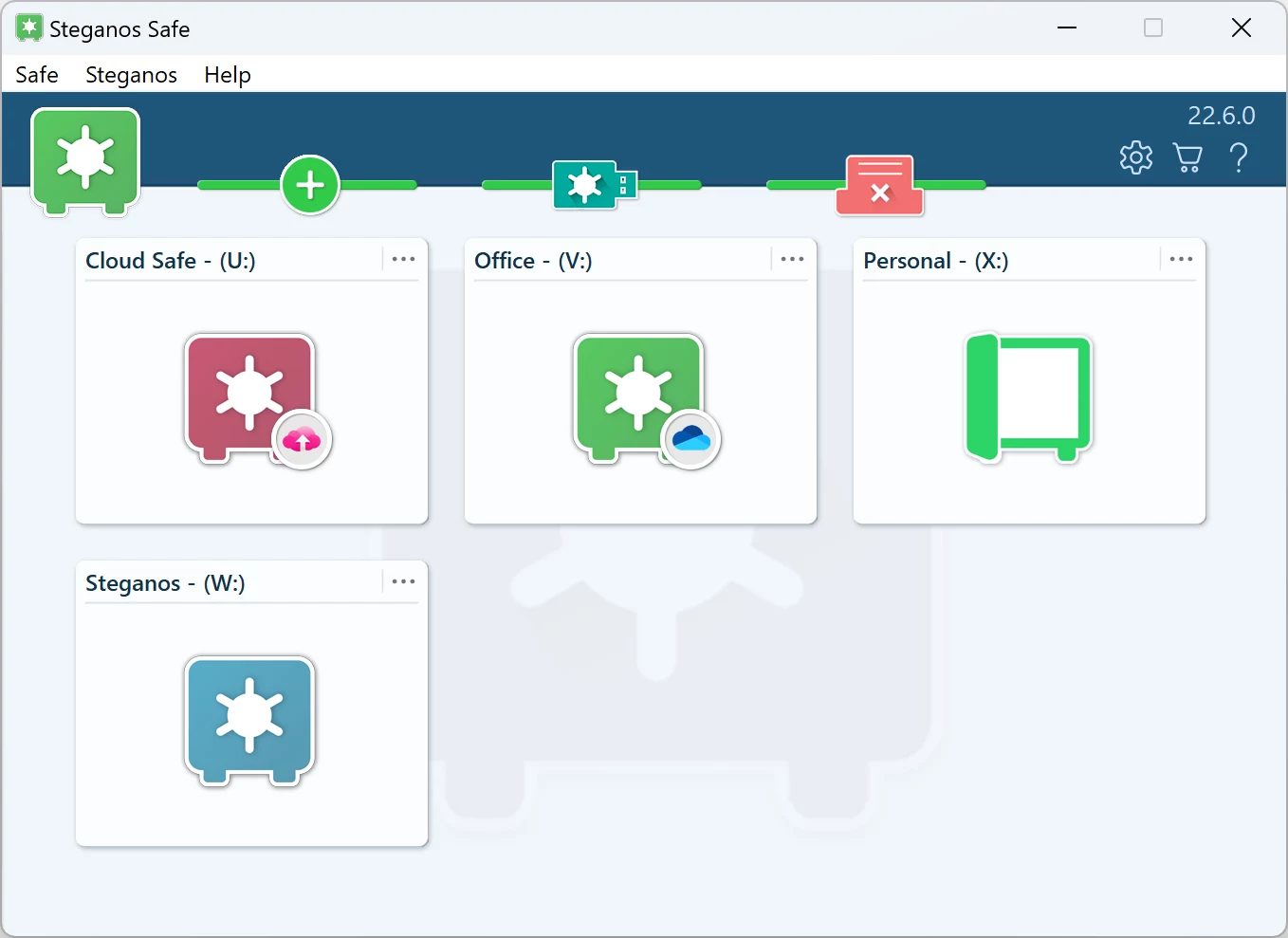 Windows 版 Steganos Data Safe