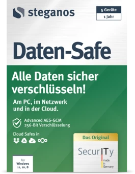 Steganos Daten-Safe Verpackung – Vorderseite