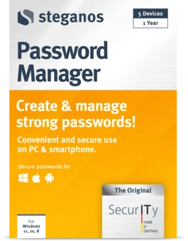 Steganos Password Manager packaging – front